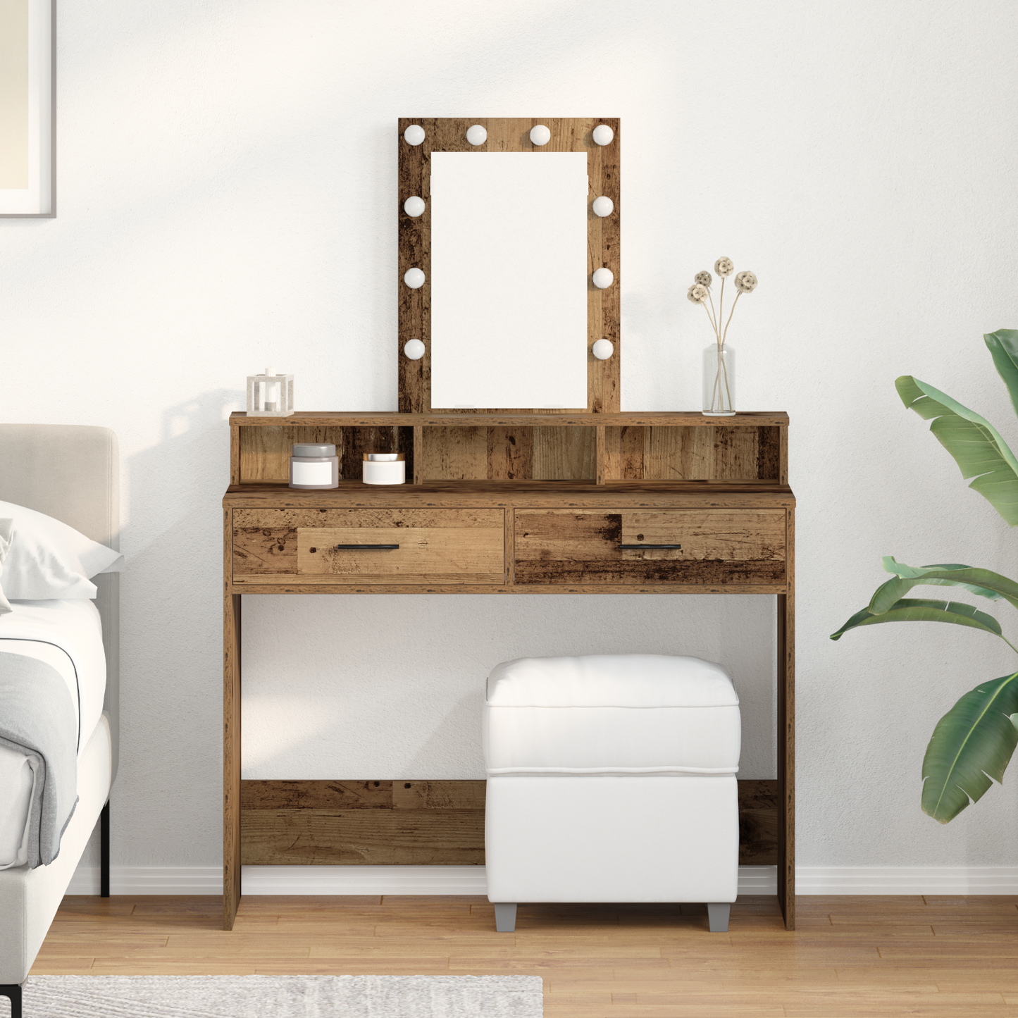 Dressing Table Brown 100 x 41 x 140 cm Engineered Wood