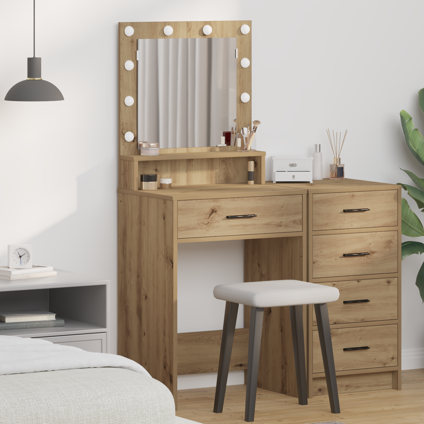 Dressing Table Artisan Oak 50 x 41 x 135 cm Engineered Wood