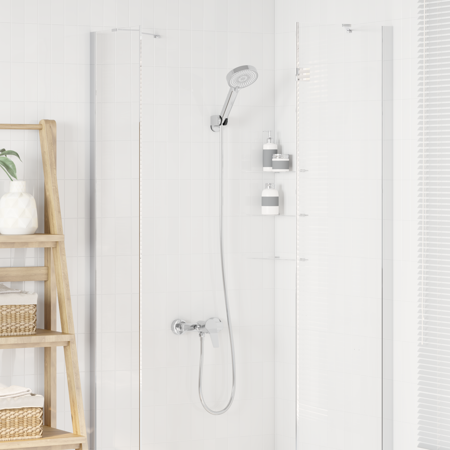 Shower Head Set Chrome G 1 / 2 inches Brass