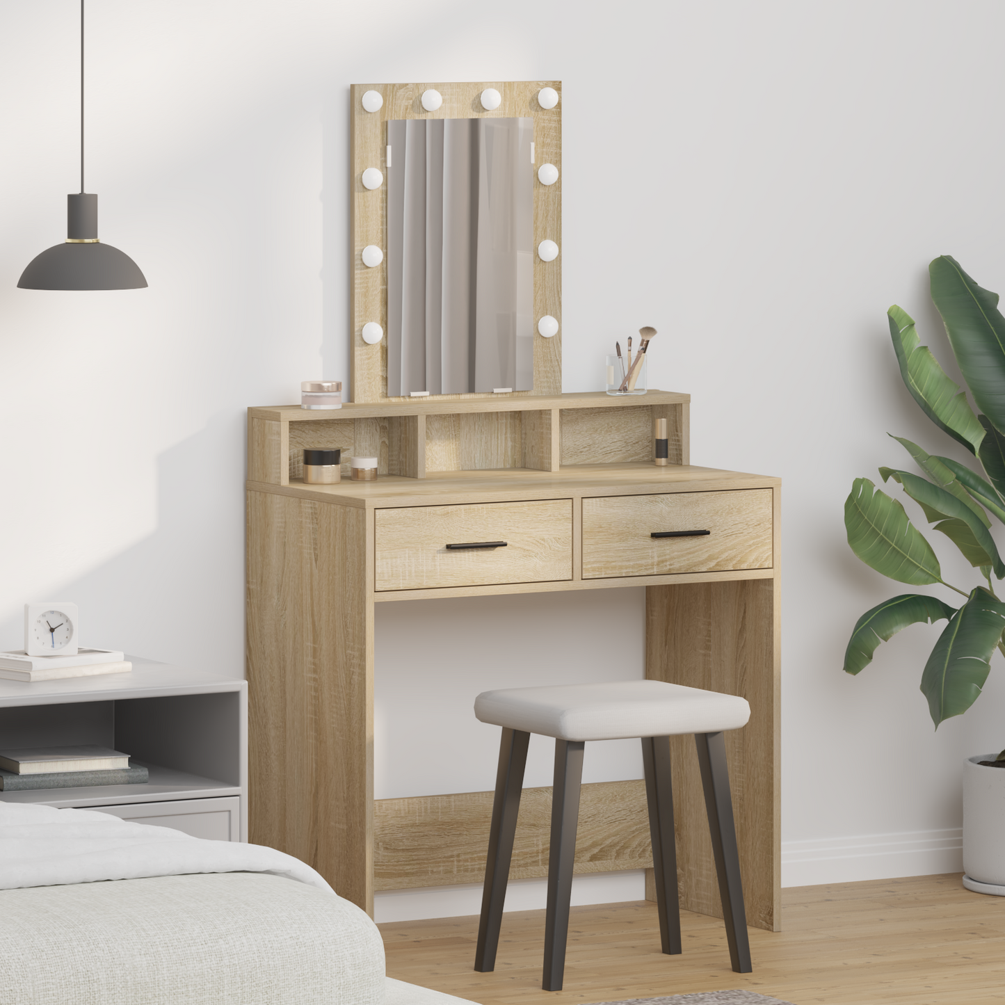 Dressing Table Brown 79 x 41 x 140 cm Engineered Wood