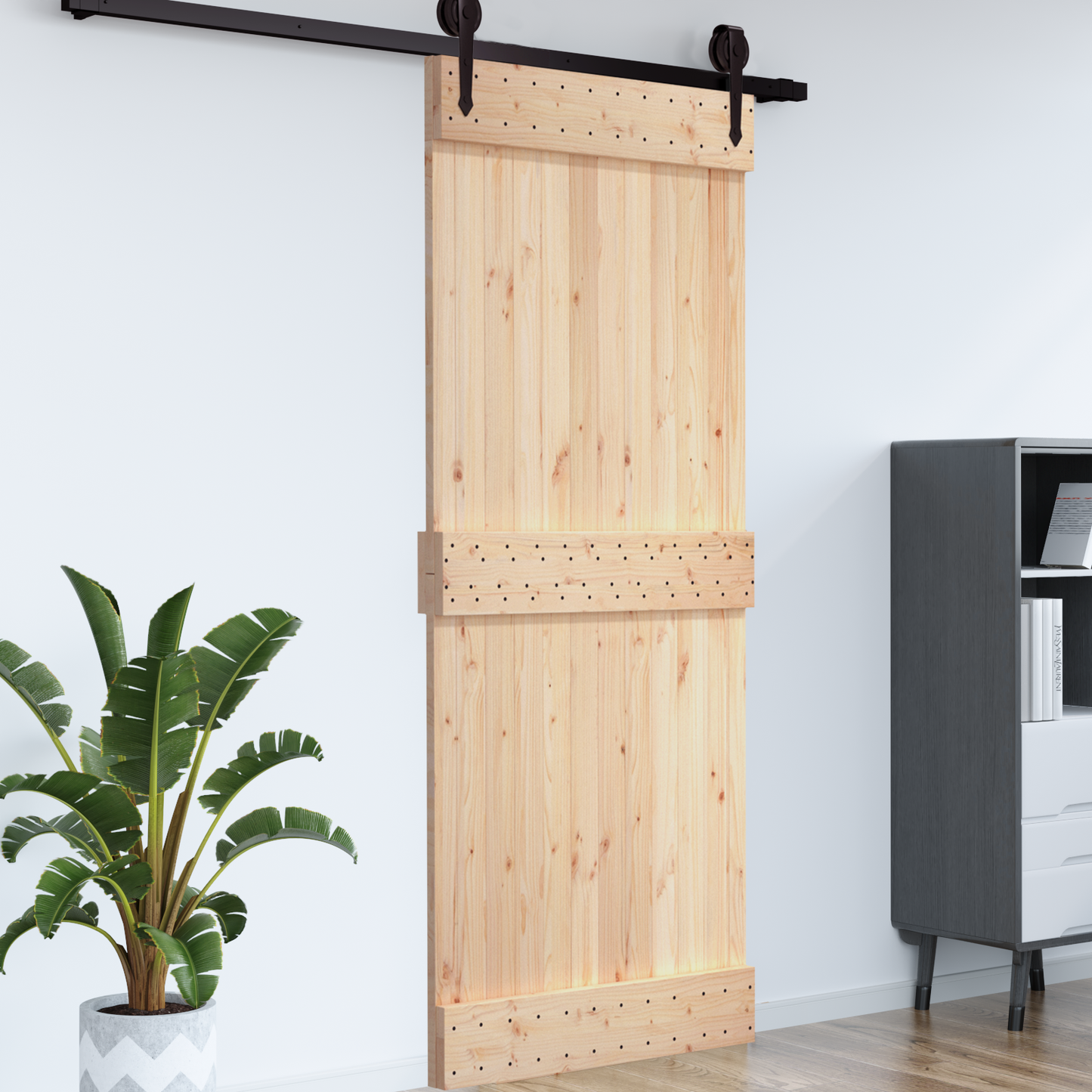 Door NARVIK Natural 70 x 210 cm Solid Pine Wood