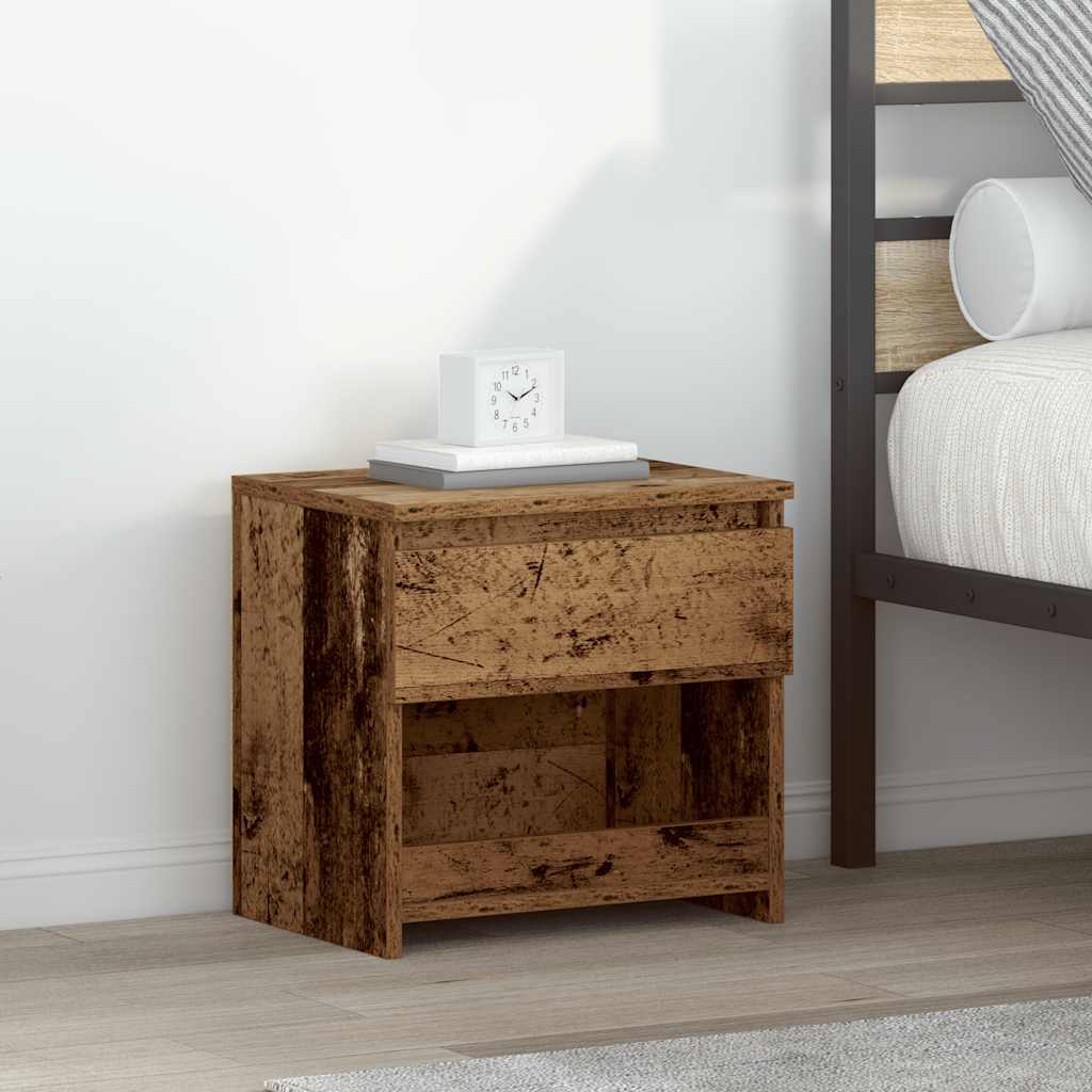 Bedside Cabinet Old Wood 40x30x39 cm Engineered Wood