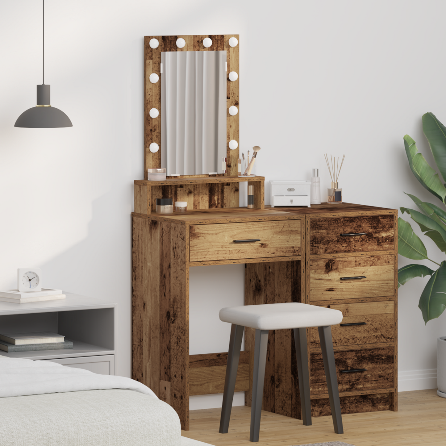 Dressing Table Brown 50 x 41 x 140 cm Engineered Wood