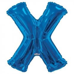 34"  Letter Balloon -  X - Blue