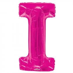 34"  Letter Balloon -  I - Pink