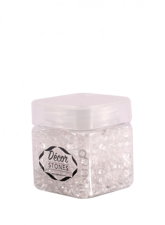 120 Gram Jar of Clear Plastic Beads