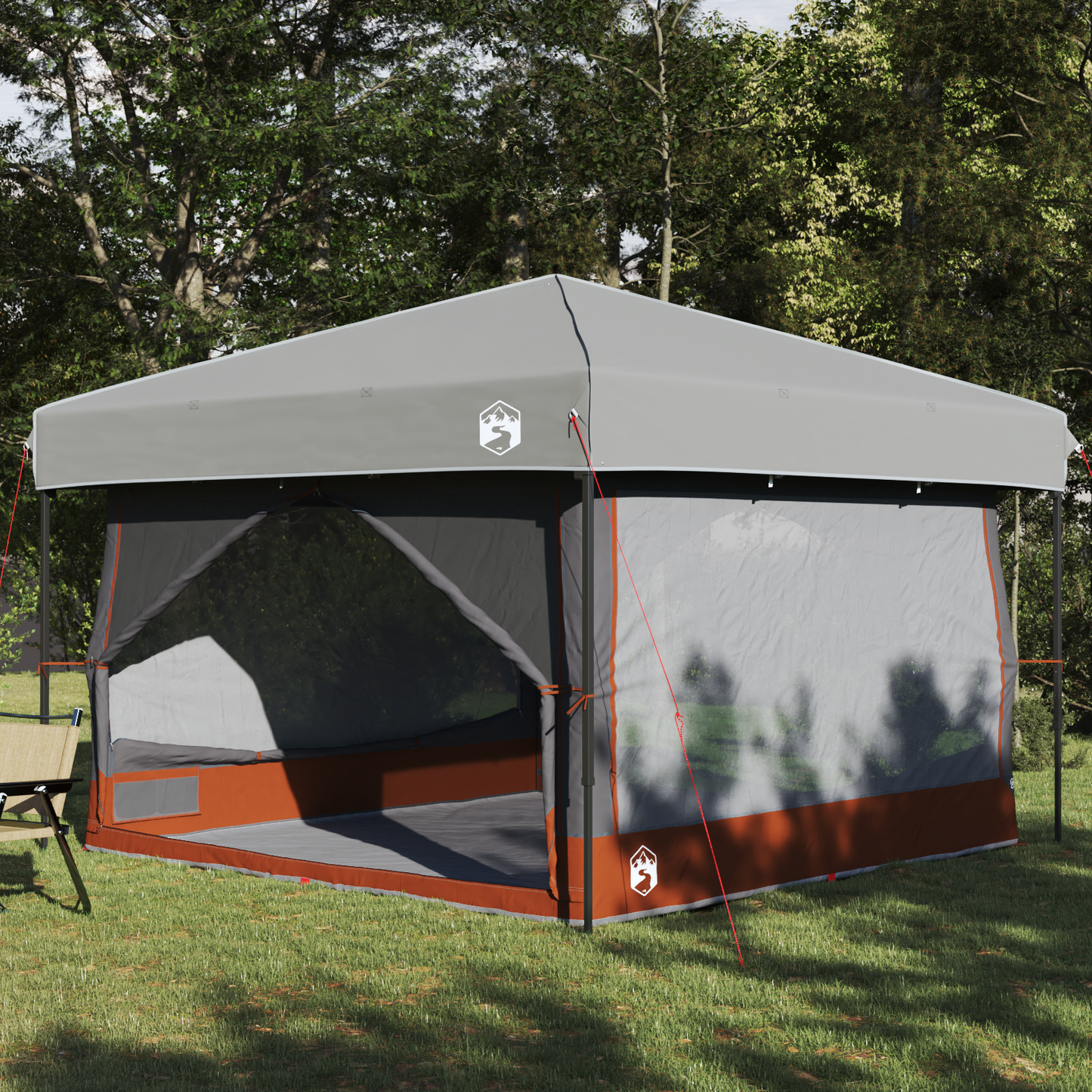 Inner Tent 7-Person 7-Person 300 x 300x 250 cm Grey and Orange