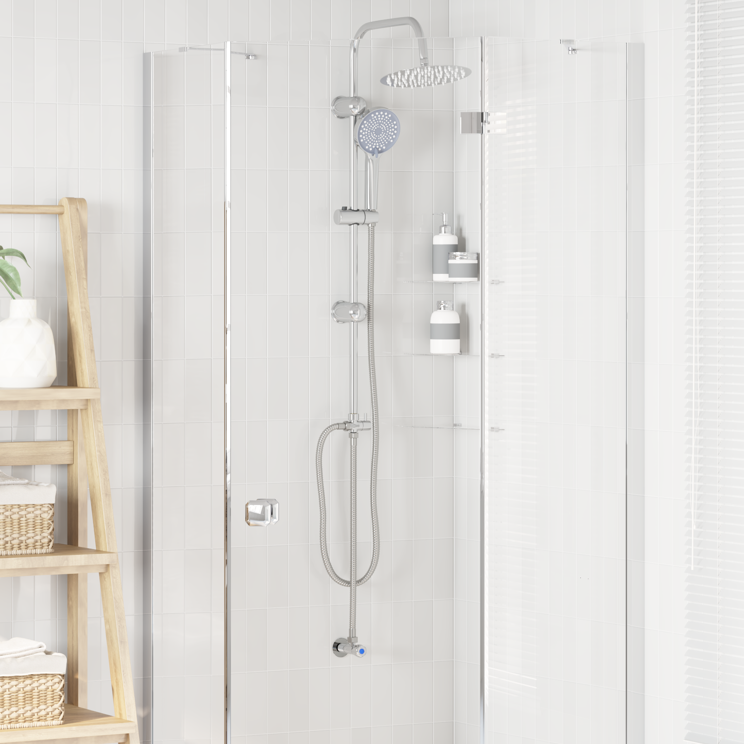Shower System Silver 47 x 20 x 95 cm Stainless Steel