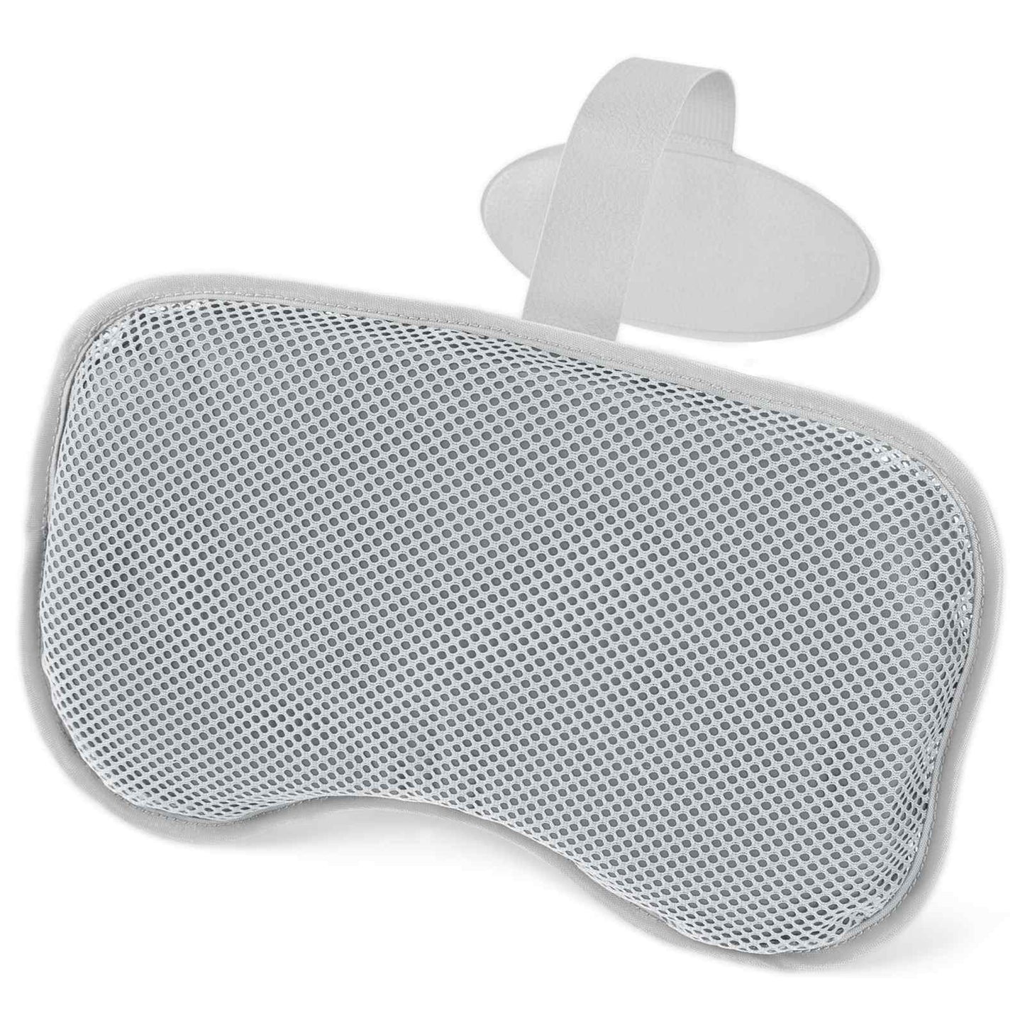 Spa Bath Pillow 2 pcs Steel and PVC Grey