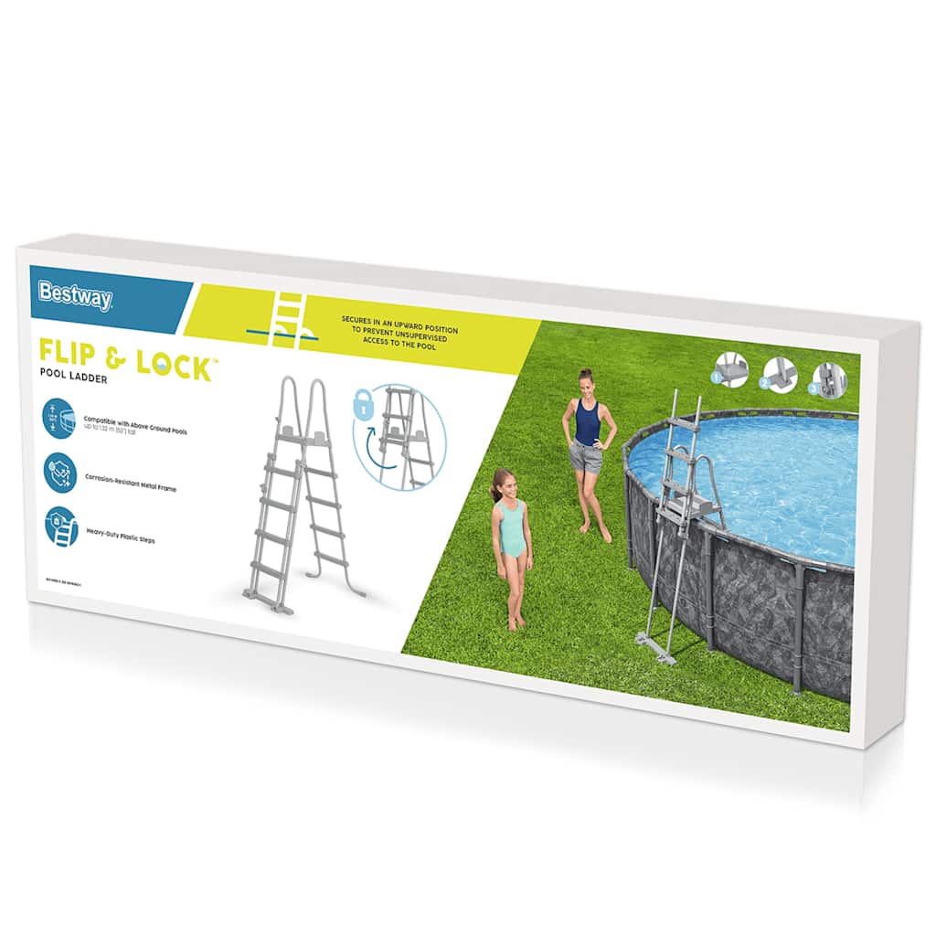 Flowclear 4-Step Safety Pool Ladder 132 cm