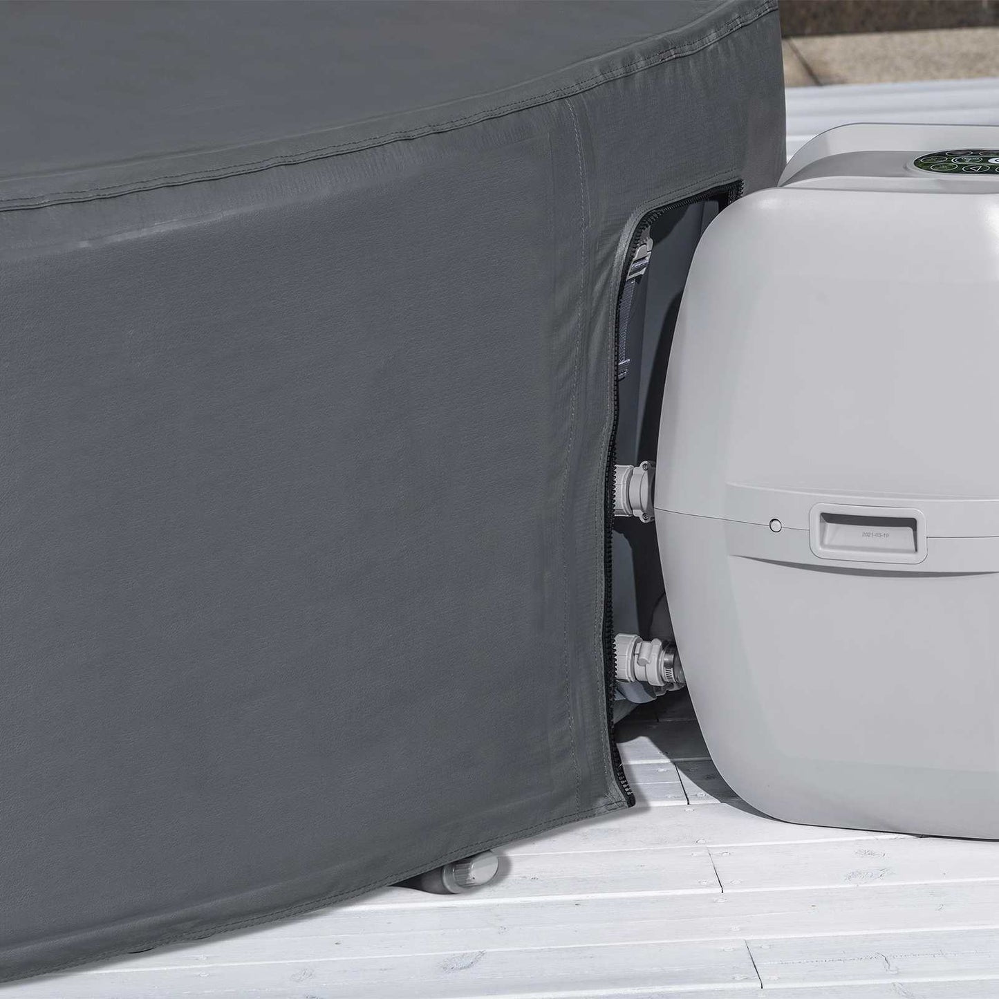 Cover PVC and POM Grey