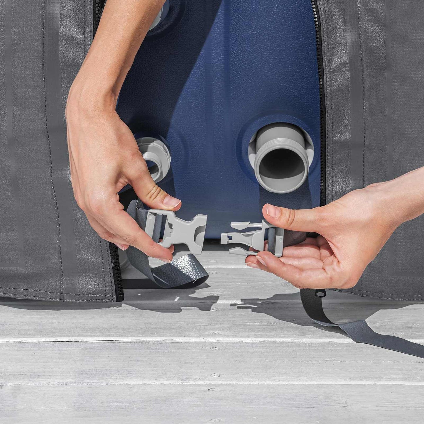Cover PVC and POM Grey