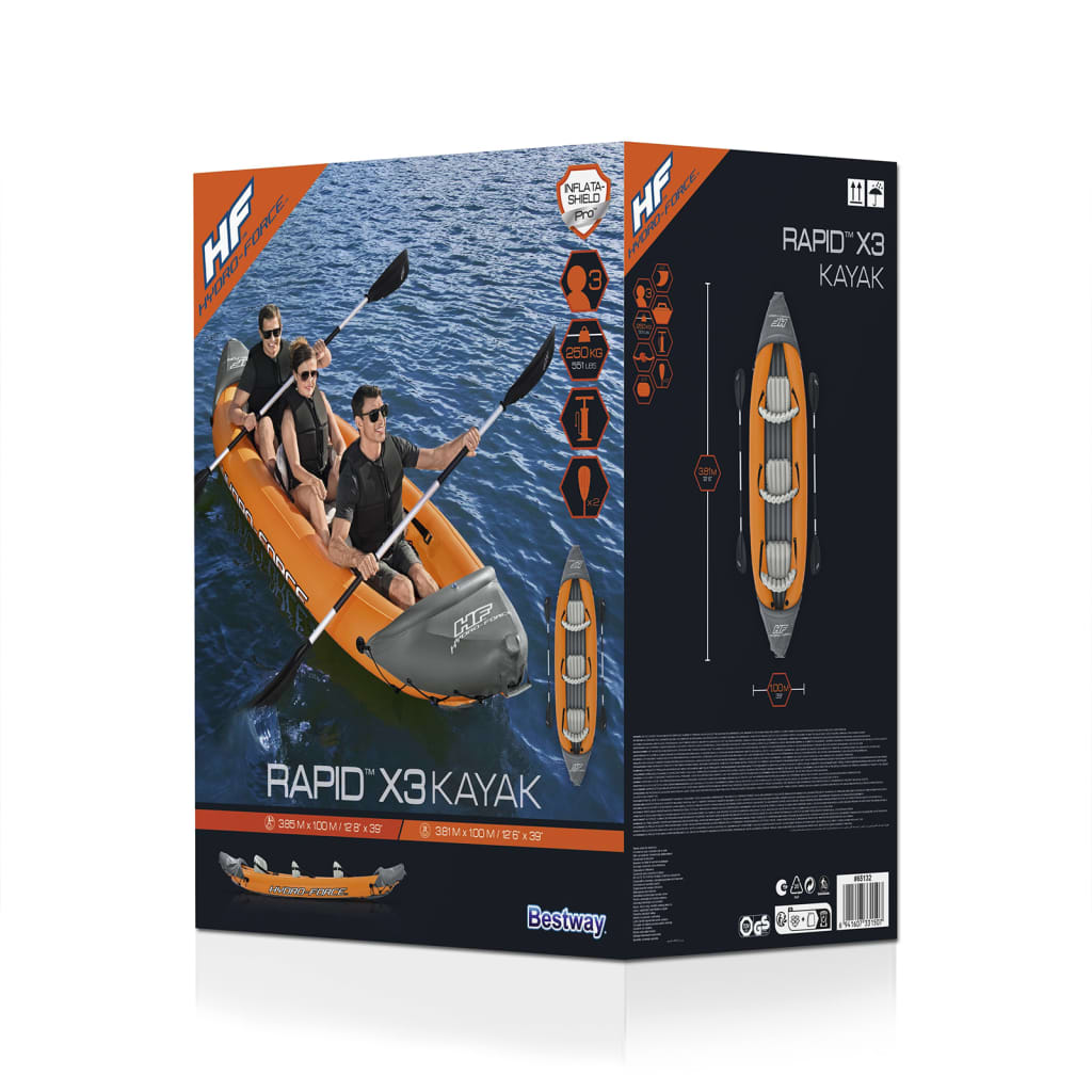 Bestway Hydro-Force Rapid x3 Inflatable Kayak Set