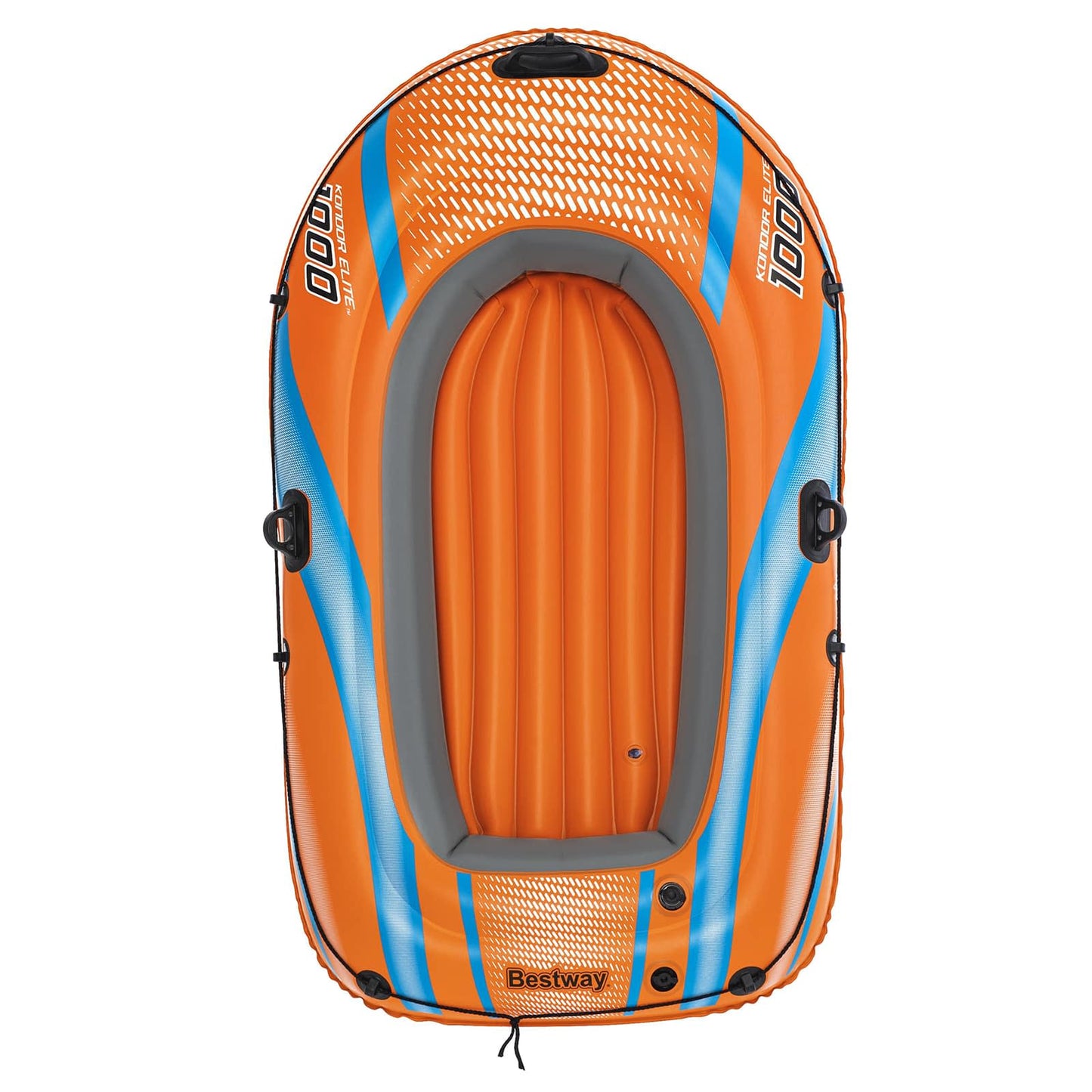 Inflatable Boat Orange 162 x 96 cm PVC