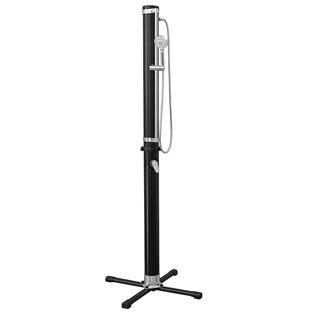 Solar Flow Outdoor Shower Black 20 L