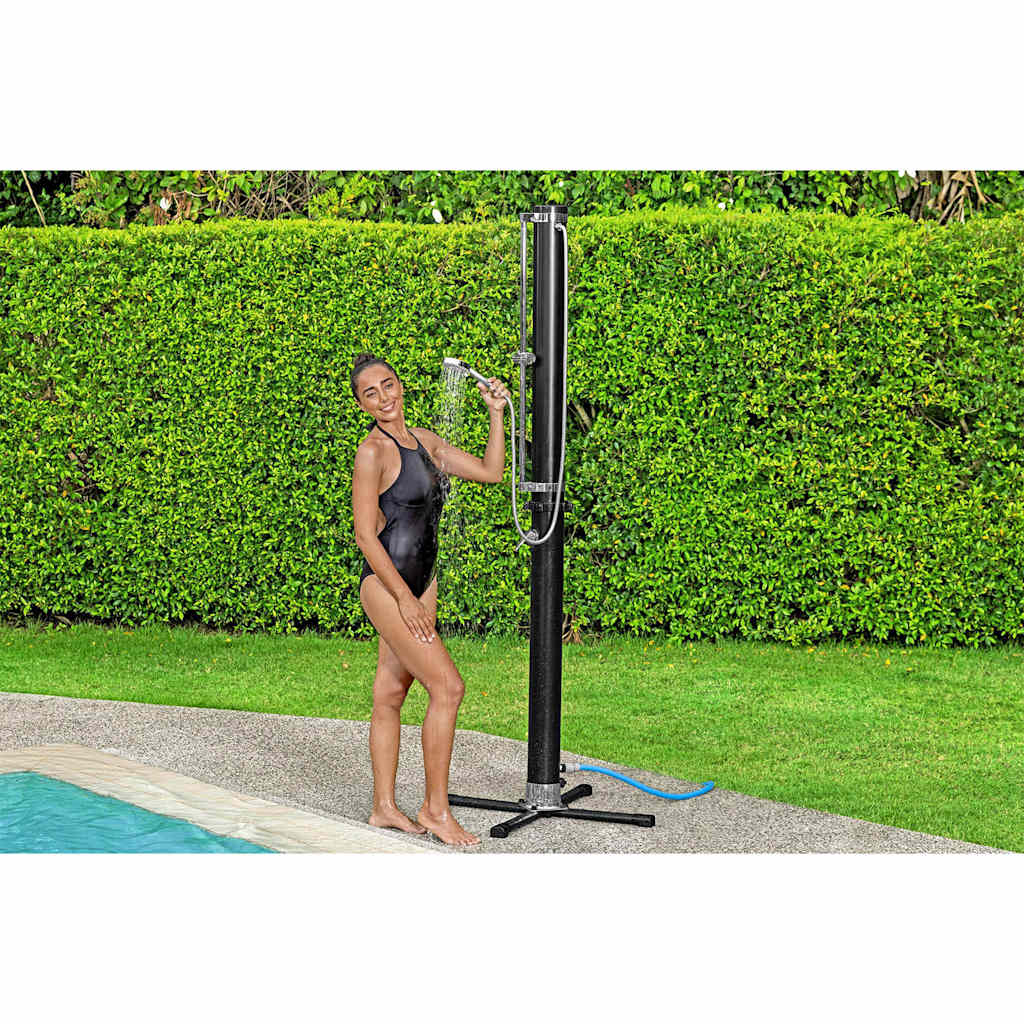 Solar Flow Outdoor Shower Black 20 L