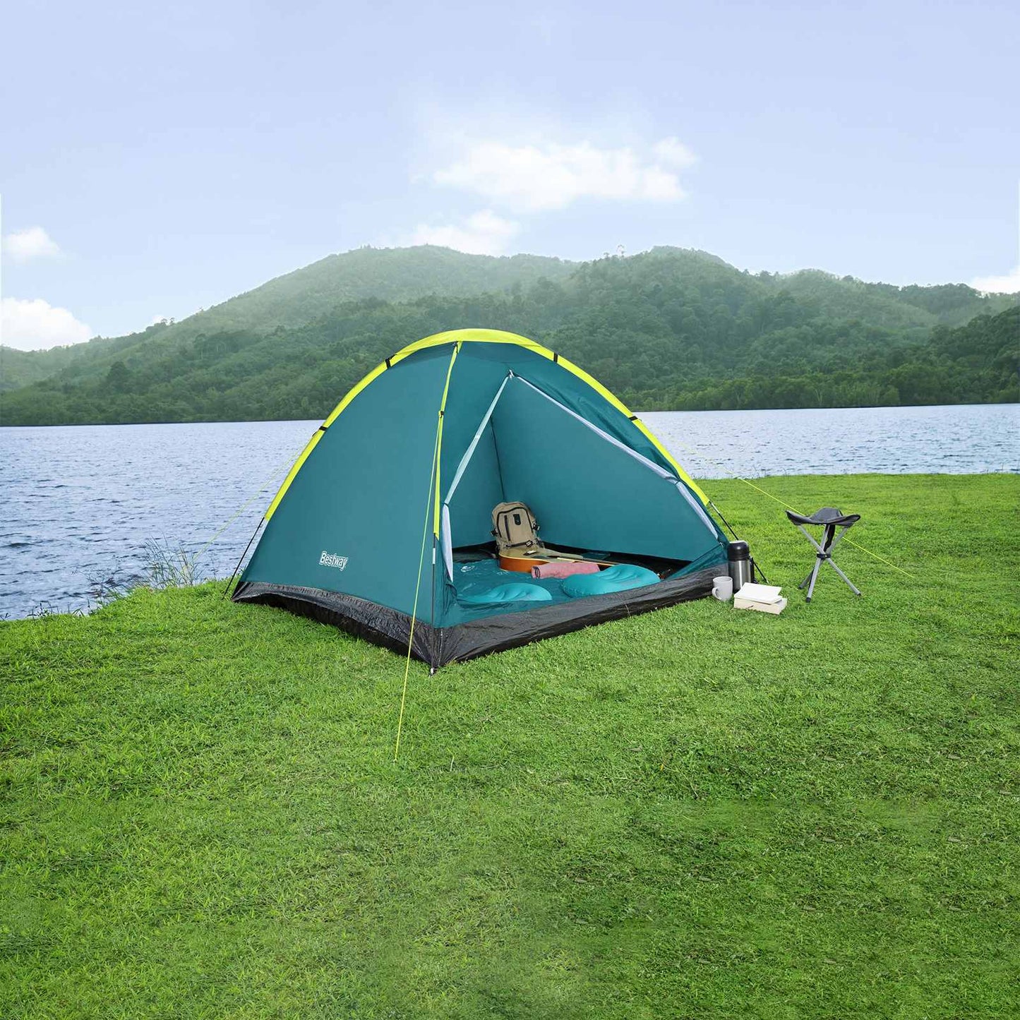 Cool Mount Tent Green 1.45 x 2.05 x 1 m 190 T Polyester Fabric