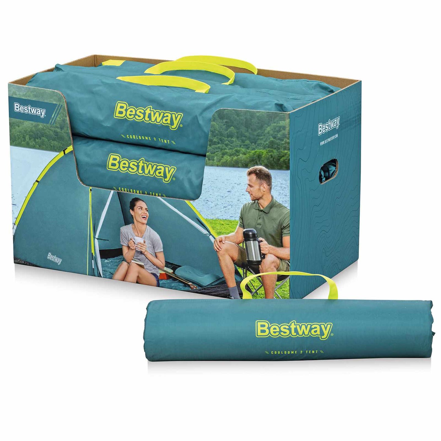 Cool Mount Tent Green 1.45 x 2.05 x 1 m 190 T Polyester Fabric