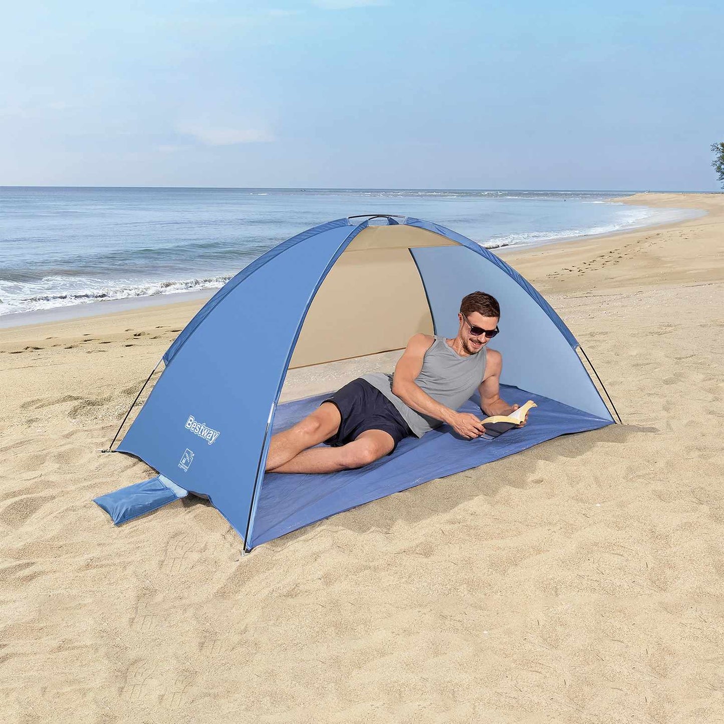 Beach Ground Tent Purple 2 x 1.2 x 0.95 m