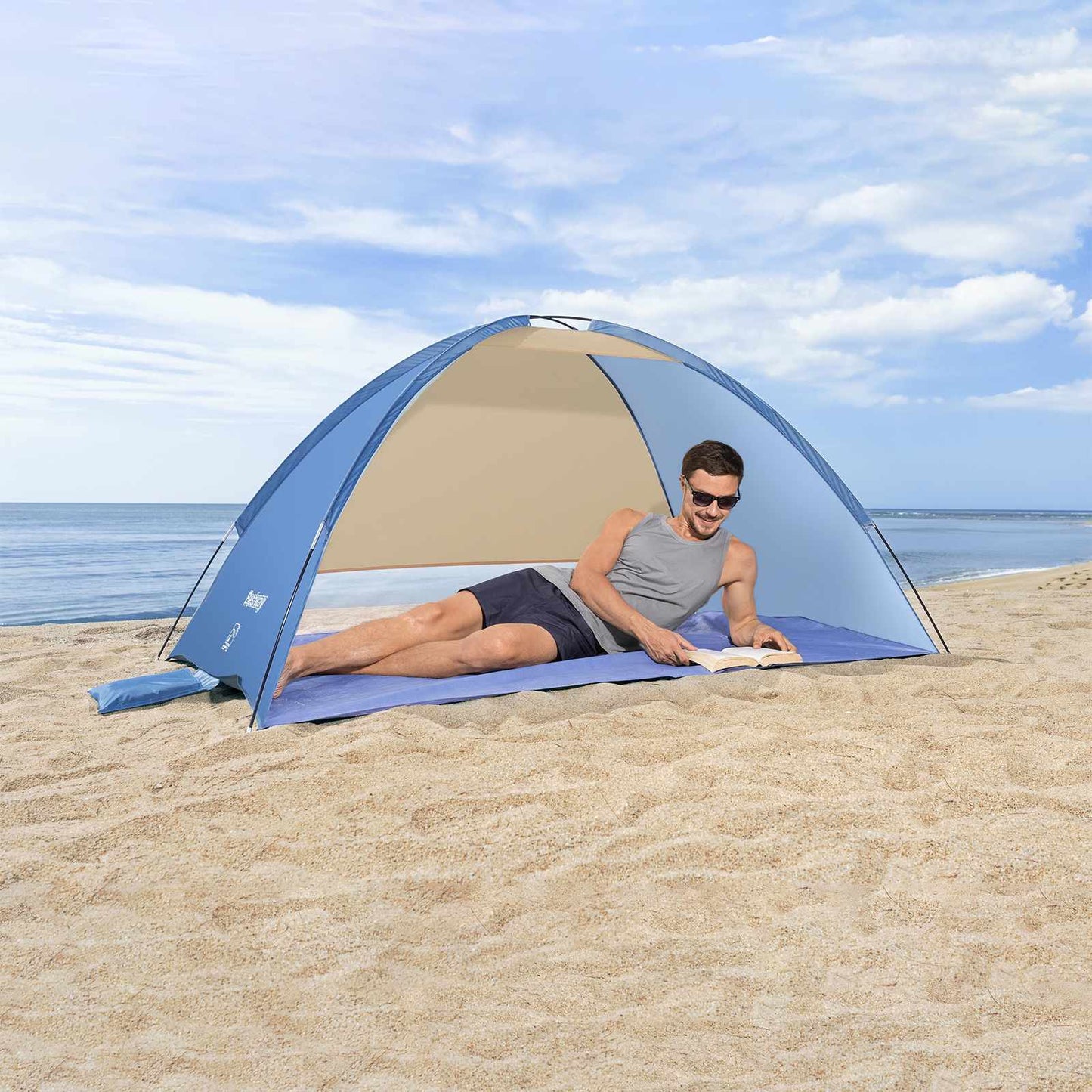 Beach Ground Tent Purple 2 x 1.2 x 0.95 m