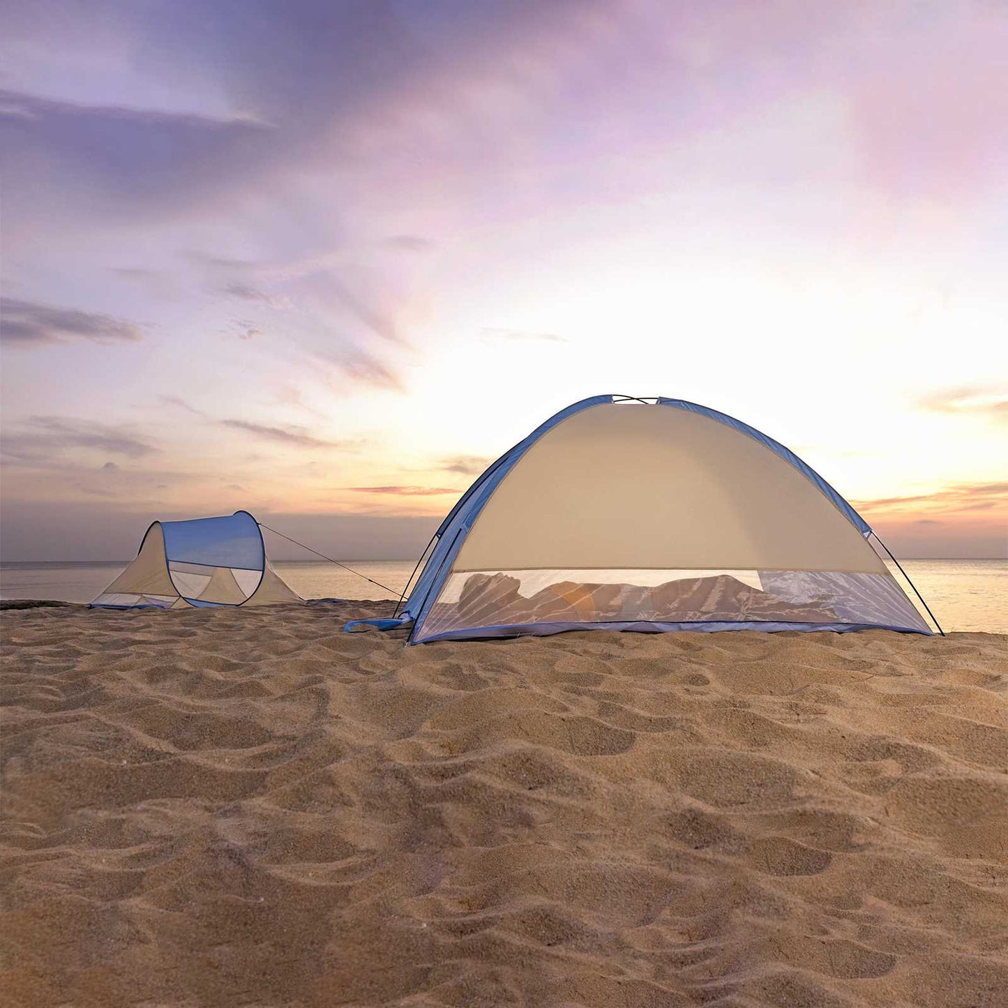 Beach Ground Tent Purple 2 x 1.2 x 0.95 m