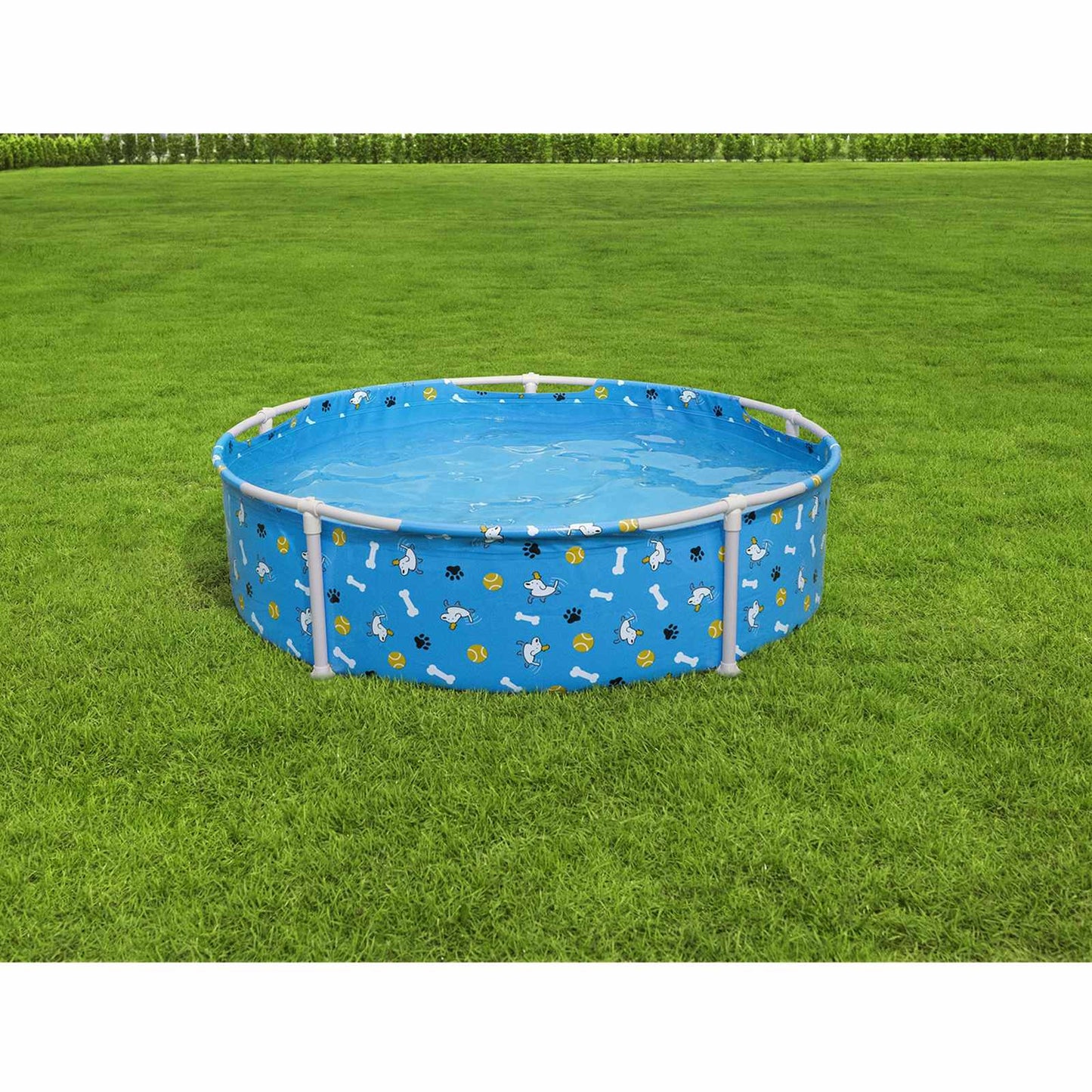 Above Ground Pet Play Pool 122 x 30.5 cm Round for Blue