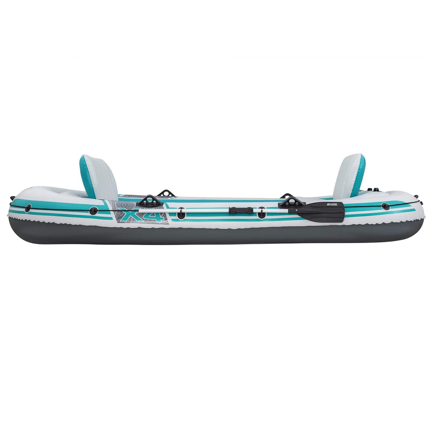 Inflatable Boat Grey and White 3.15 x 1.65 m PVC