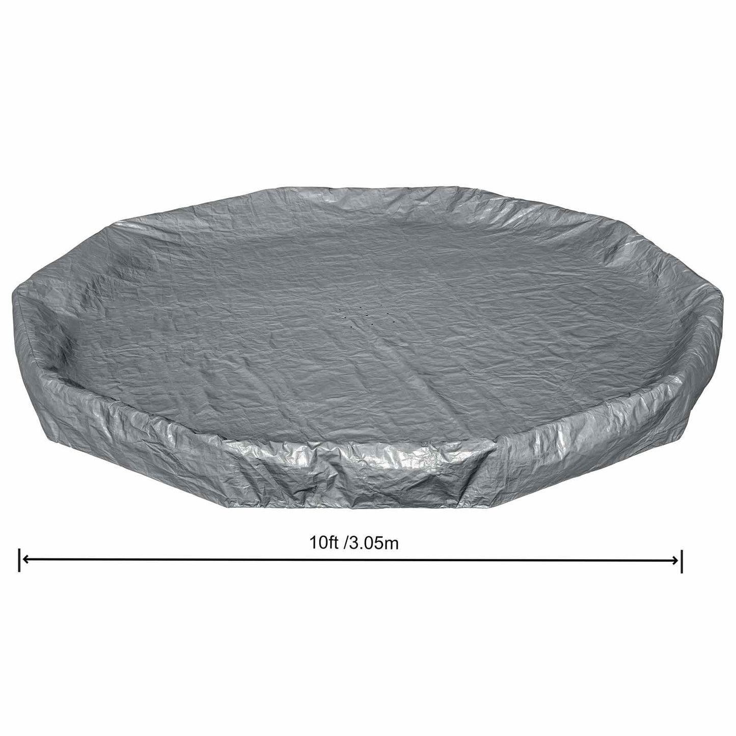 Pool Cover Ø3.05 m Round Polyester Grey