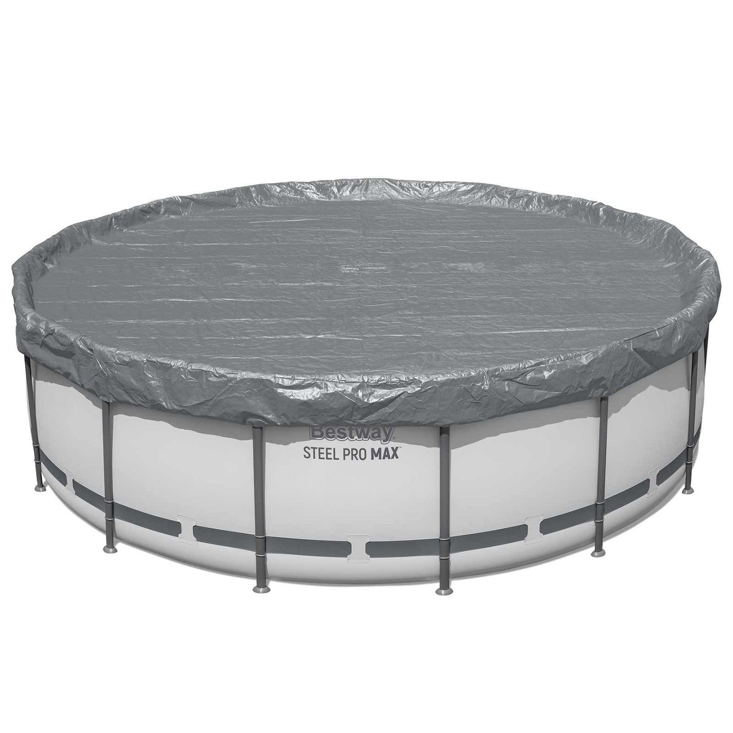 Pool Cover Ø4.27 m Round Polyester Grey