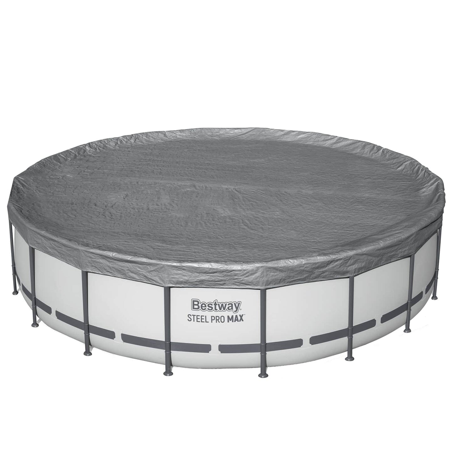 Pool Cover Ø5.49 m Round Polyester Grey