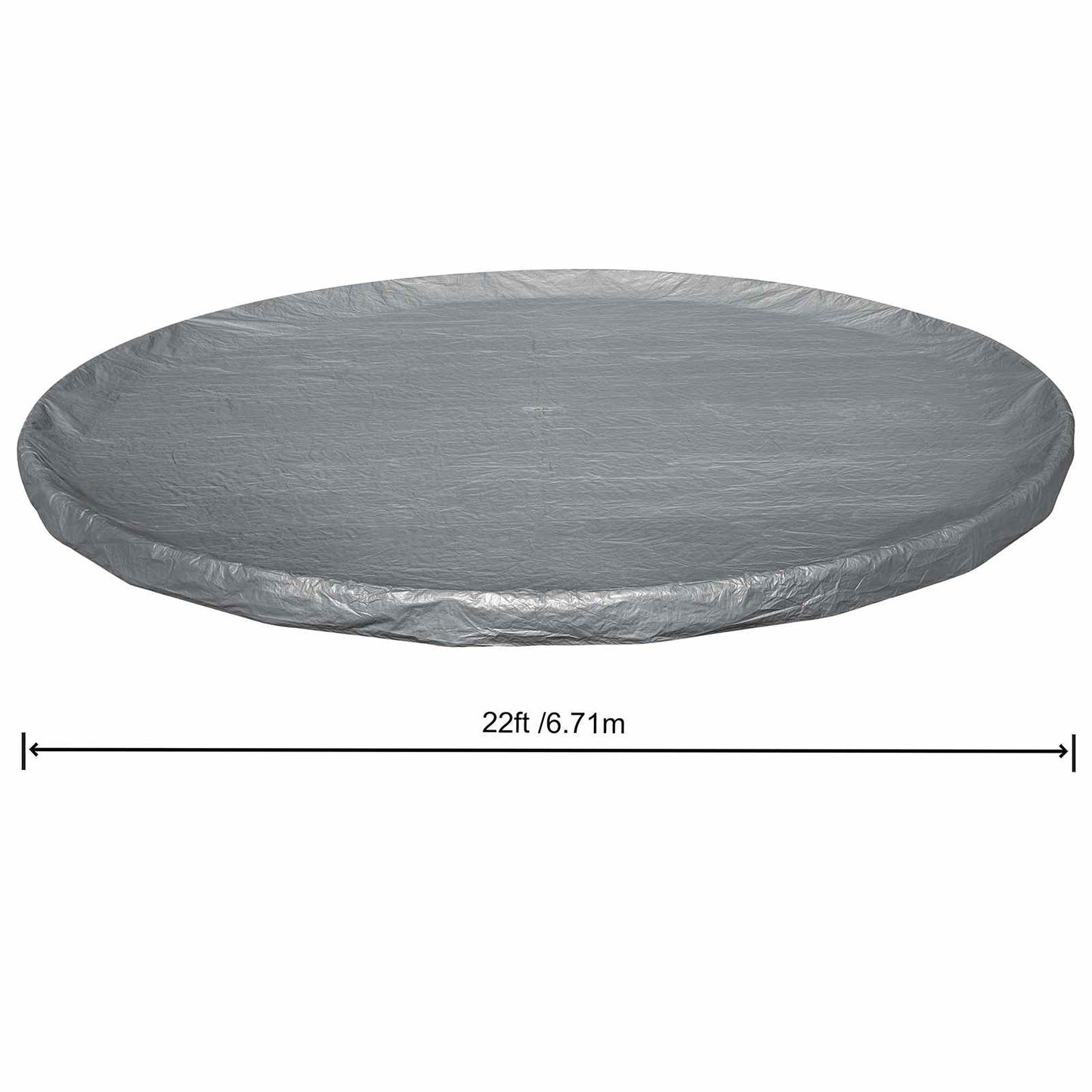 Pool Cover Ø6.71 m Round Polyester Grey