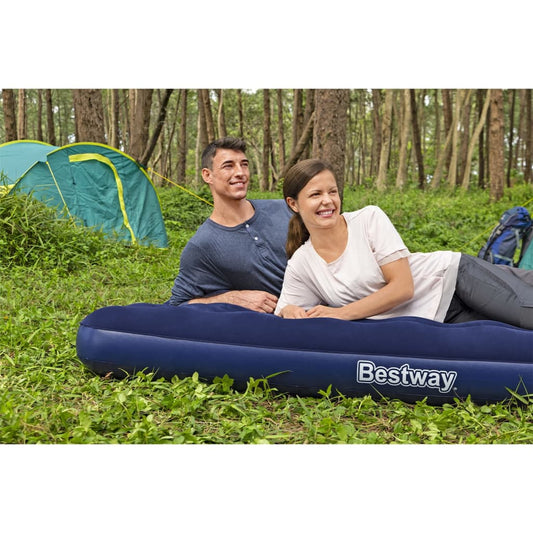 Bestway Inflatable Flocked Airbed 203 x 152 x 22 cm 67003