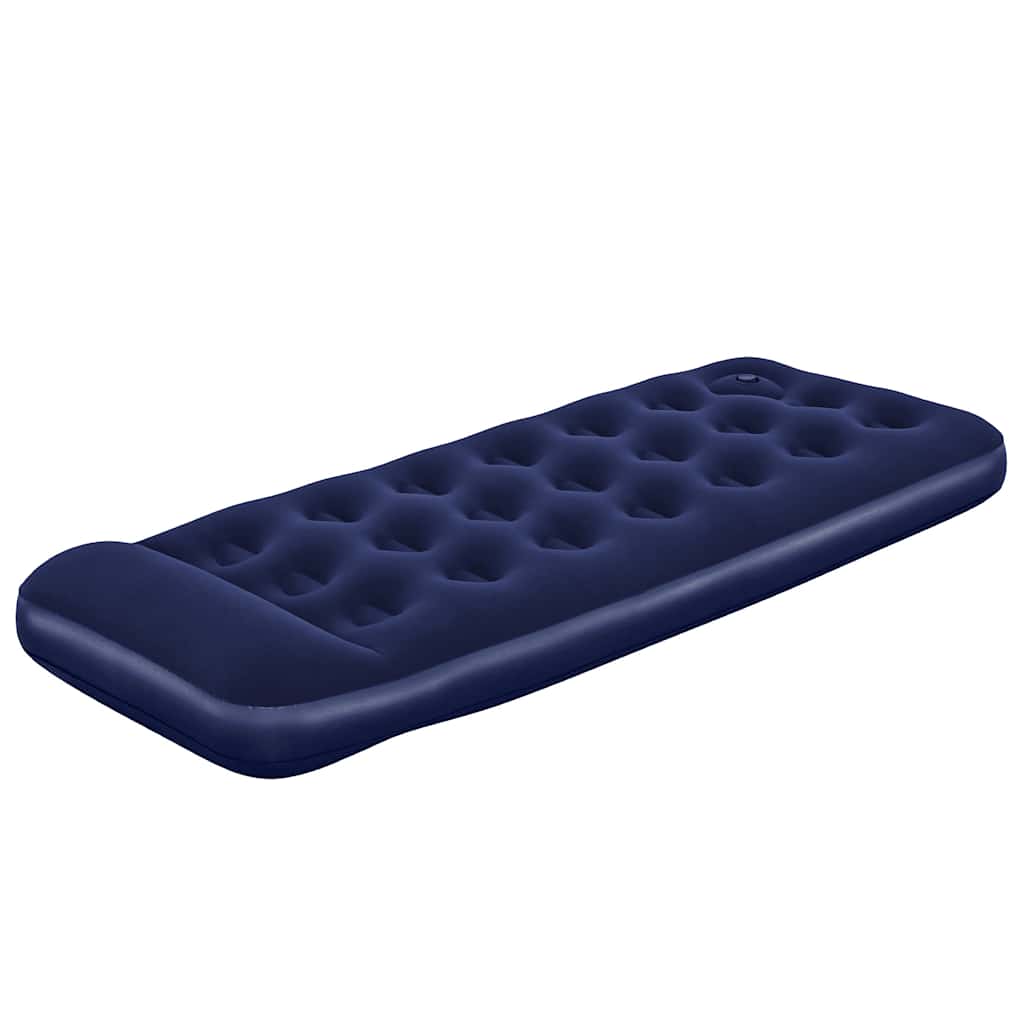 Inflatable Flocked Airbed with Built-in Foot Pump 185 x 76 x 28 cm