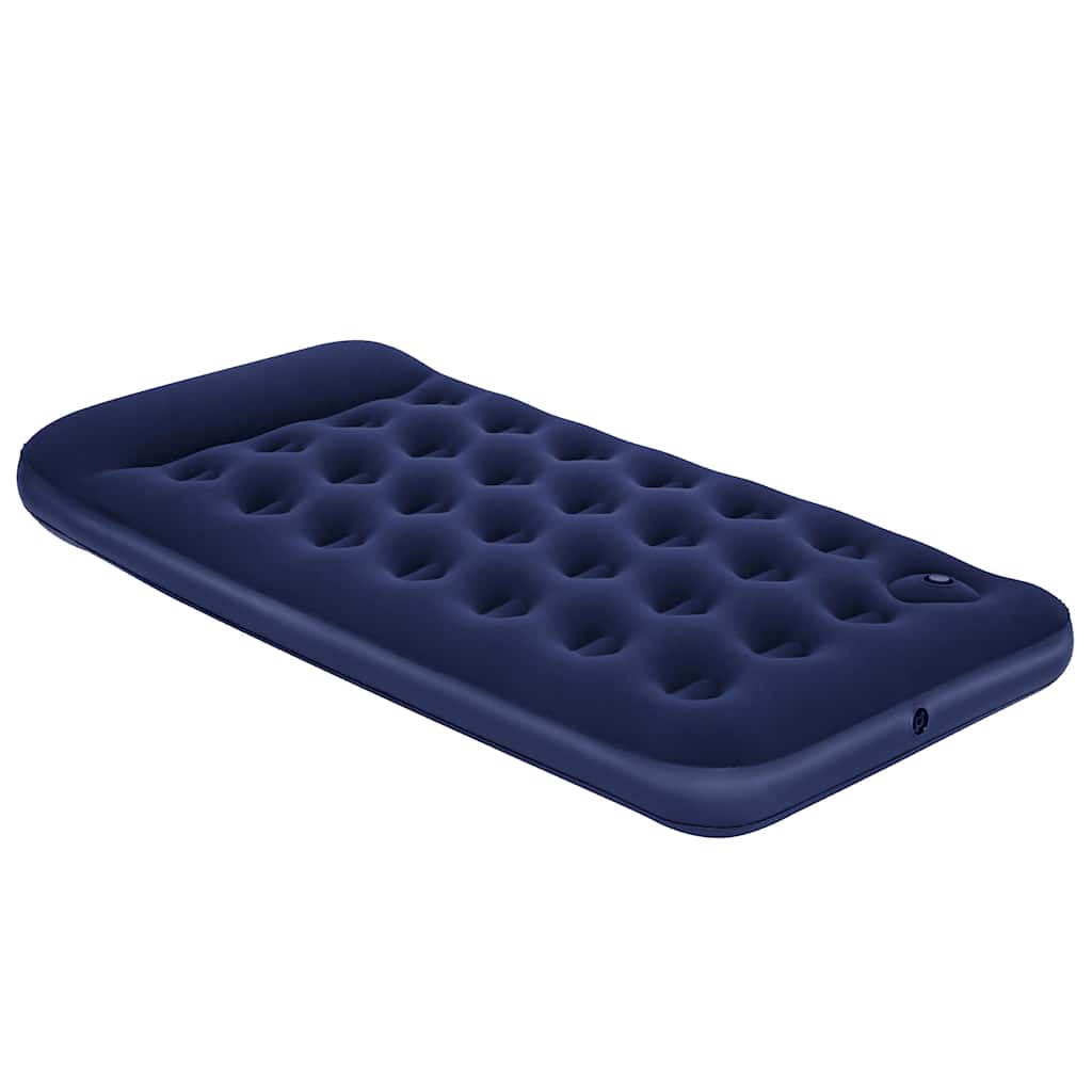 Inflatable Flocked Airbed with Built-in Foot Pump 188 x 99 x 28 cm