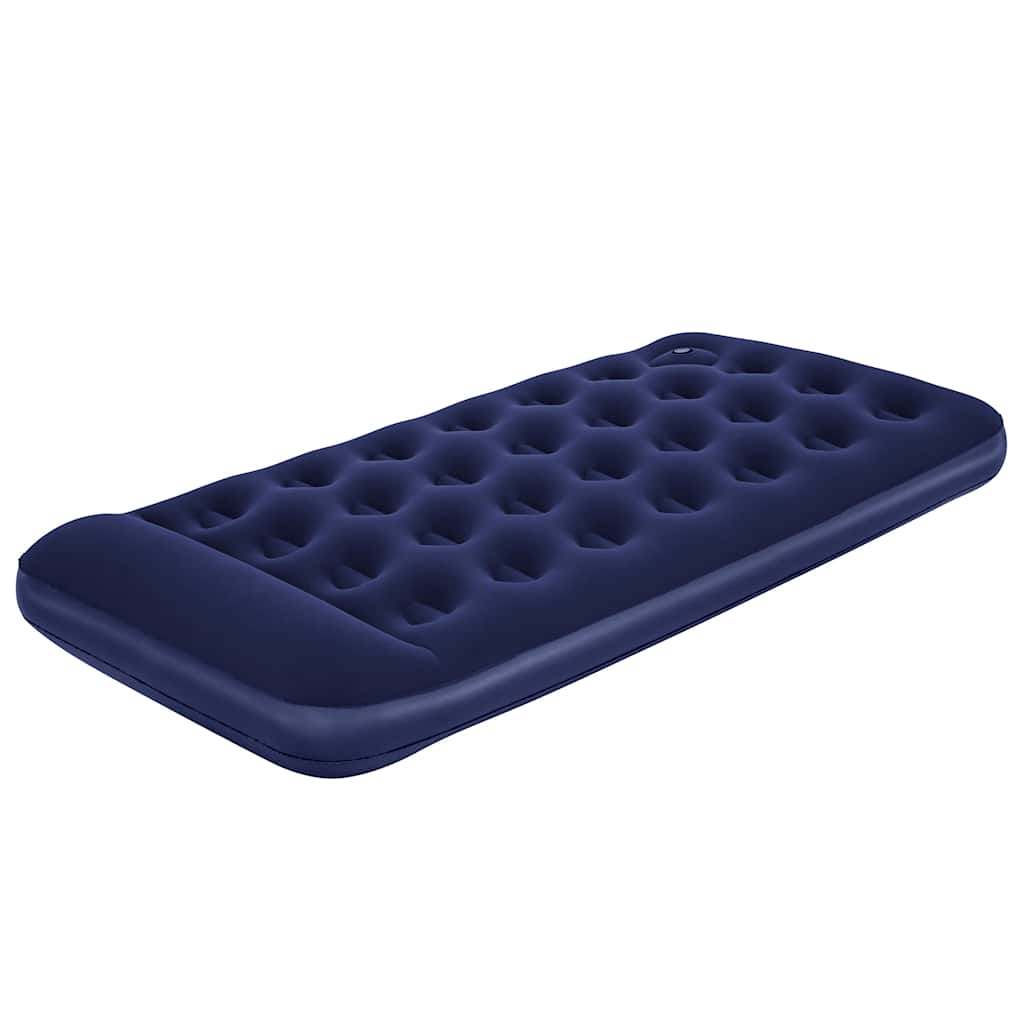 Inflatable Flocked Airbed with Built-in Foot Pump 188 x 99 x 28 cm