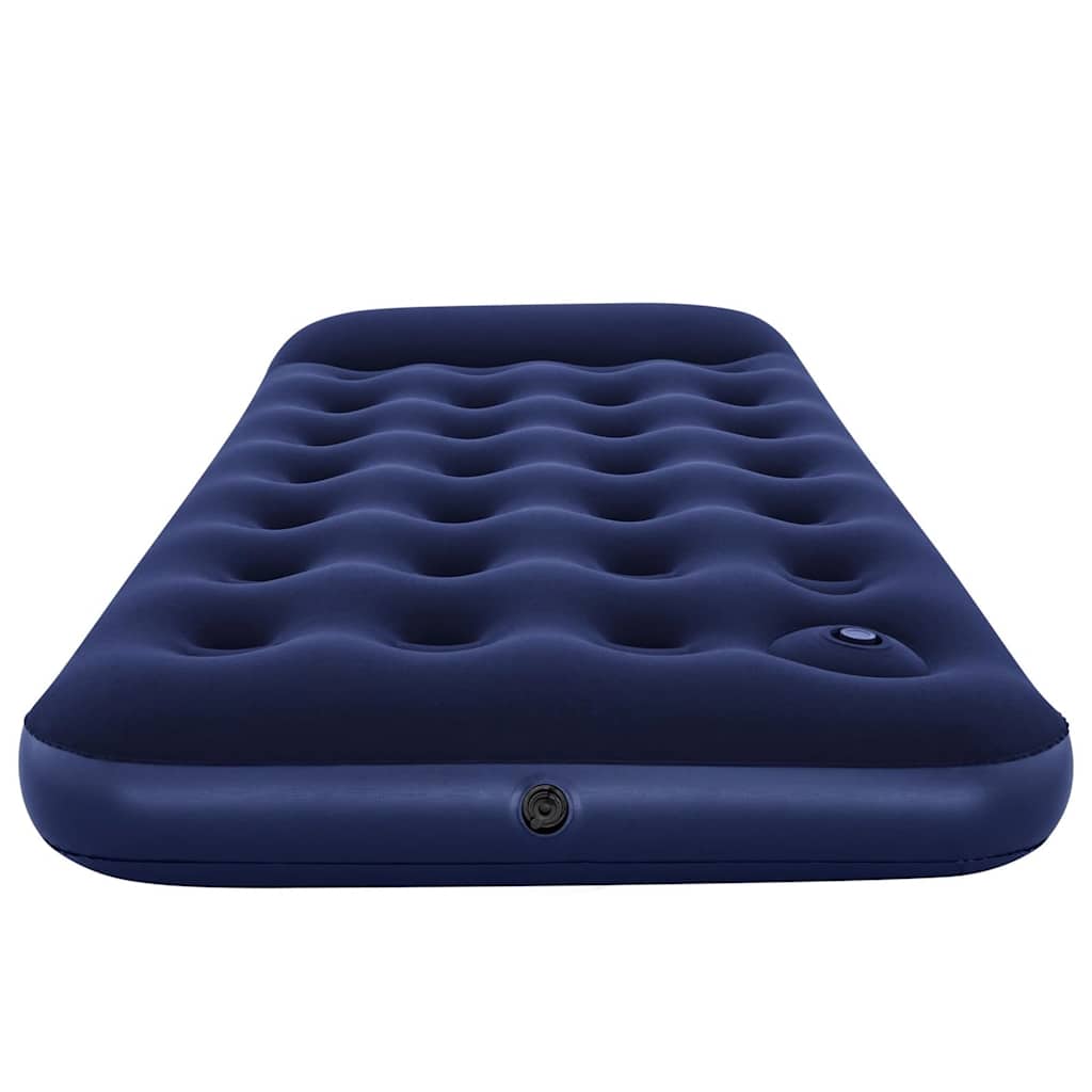 Inflatable Flocked Airbed with Built-in Foot Pump 188 x 99 x 28 cm