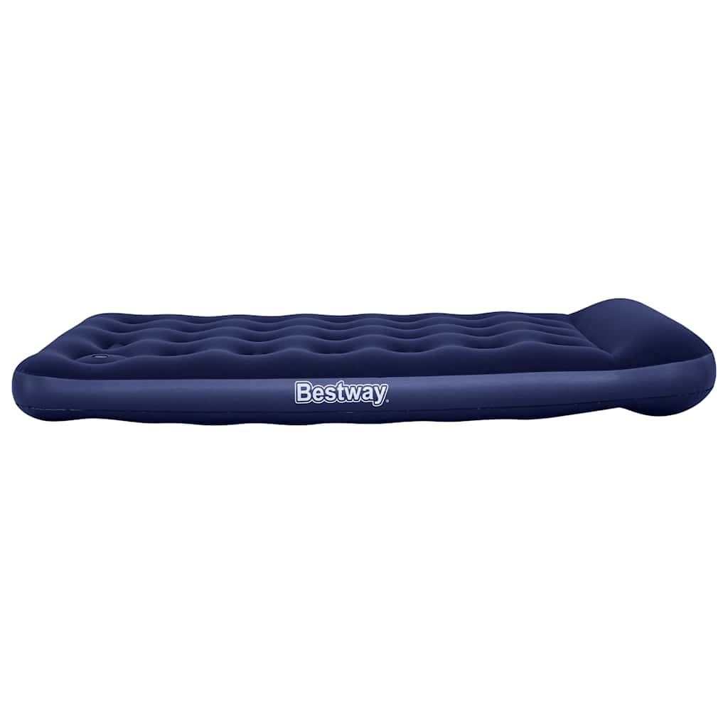 Inflatable Flocked Airbed with Built-in Foot Pump 188 x 99 x 28 cm