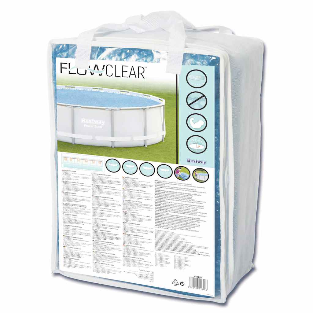 Solar Pool Cover | Blue | Polyethylene | Fits pools up to 457 cm wide