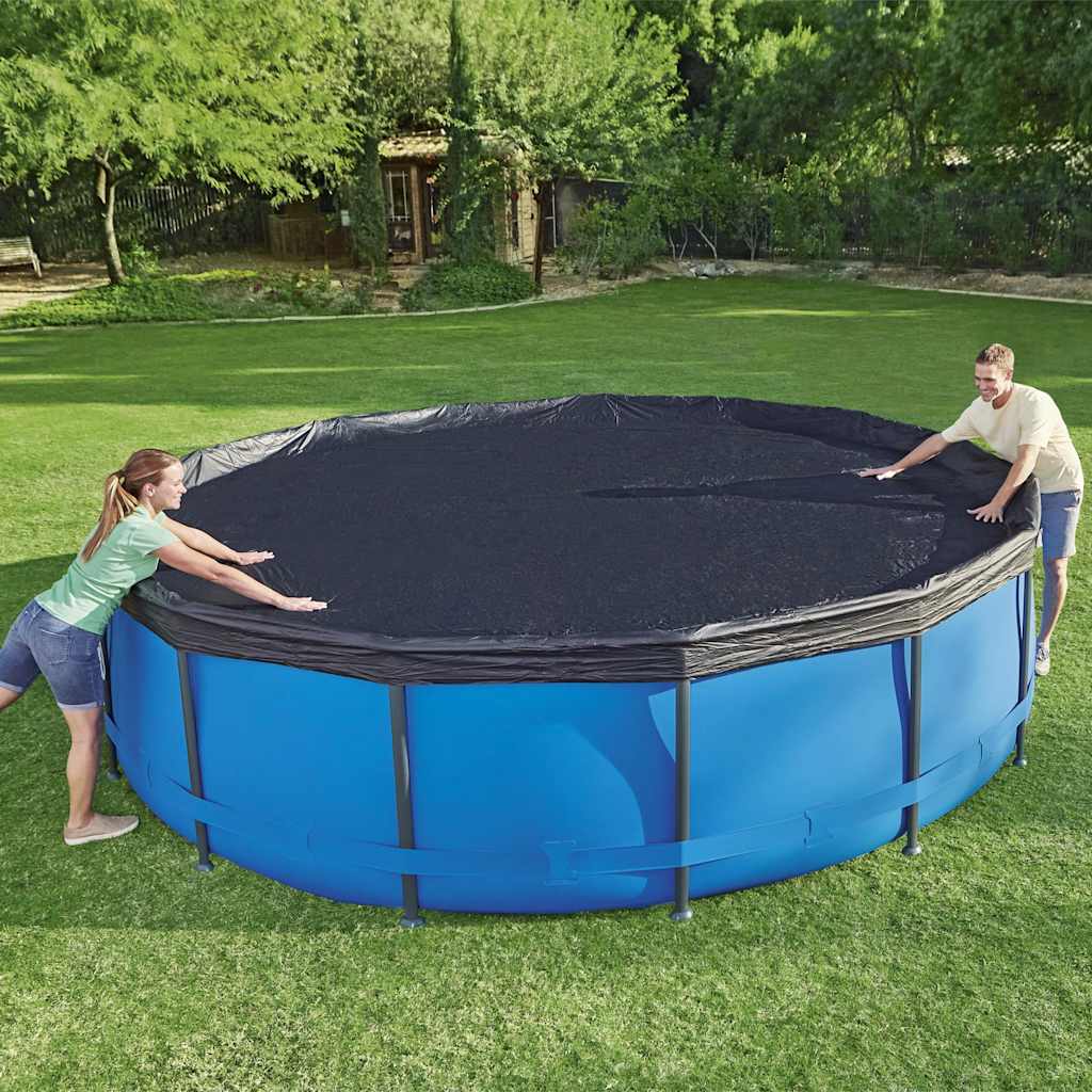 Pool Cover | Anthracite | PVC | 457 cm diameter | Durable | Pool Cover