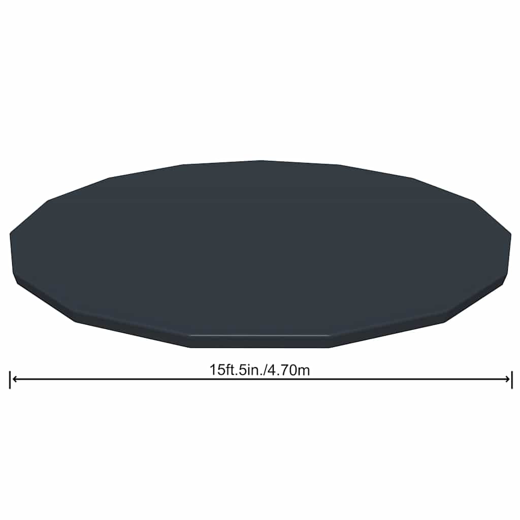 Pool Cover | Anthracite | PVC | 457 cm diameter | Durable | Pool Cover