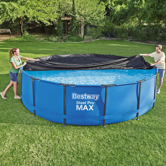 Pool Cover | Anthracite | PVC | 457 cm diameter | Durable | Pool Cover