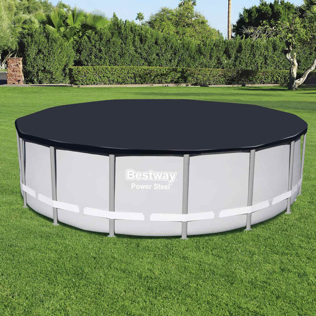 Pool Cover | Anthracite | PVC | 488 cm diameter |  Waterproof materials