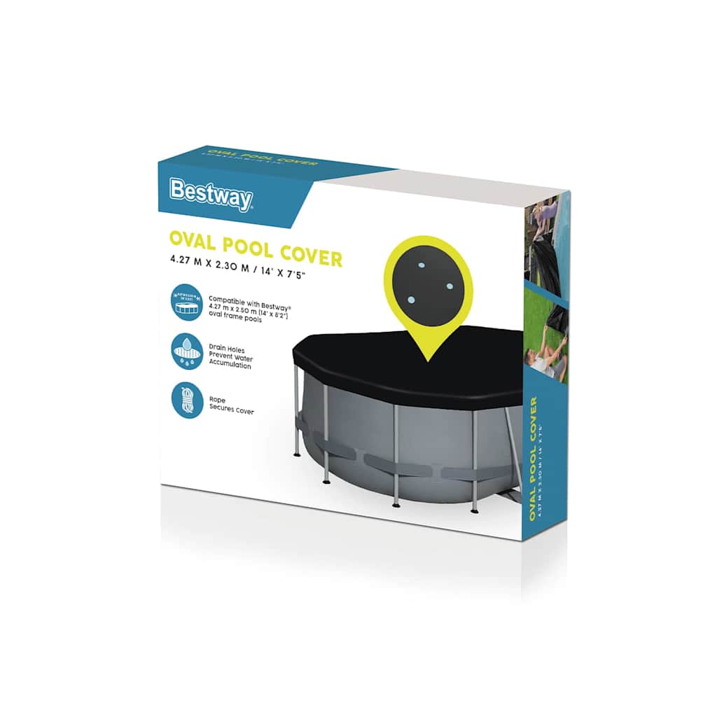 92841 Bestway Flowclear Pool Cover 418x230 cm