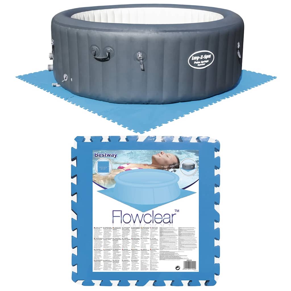 Pool Floor Protector | Blue | Polyethylene foam | 50 x 50 cm per tile