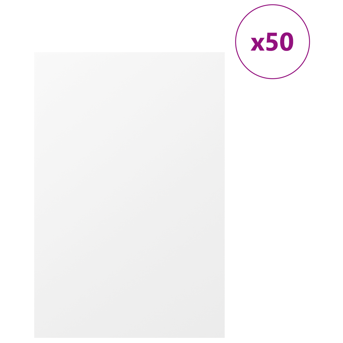 Decor Panels 50 pcs White 40 x 60 x 0.27 cm Engineered Wood