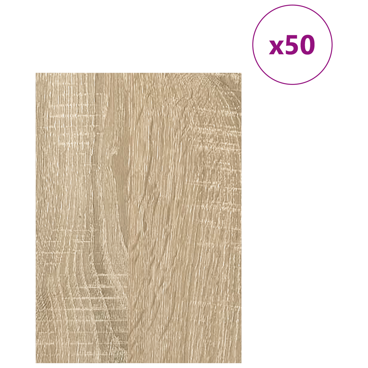Decor Panels 50 pcs Sonoma Oak 21 x 30 x 0.27 cm