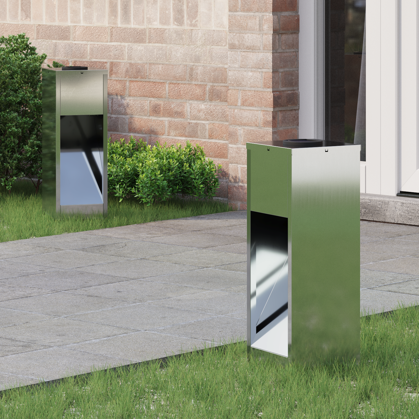 Solar Led Pathway Light 2 pcs Silver Galvanized