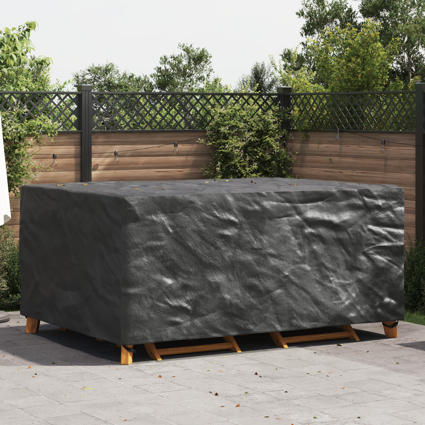 Furniture Cover Plain Black 240 x 160 x 100 cm 420D