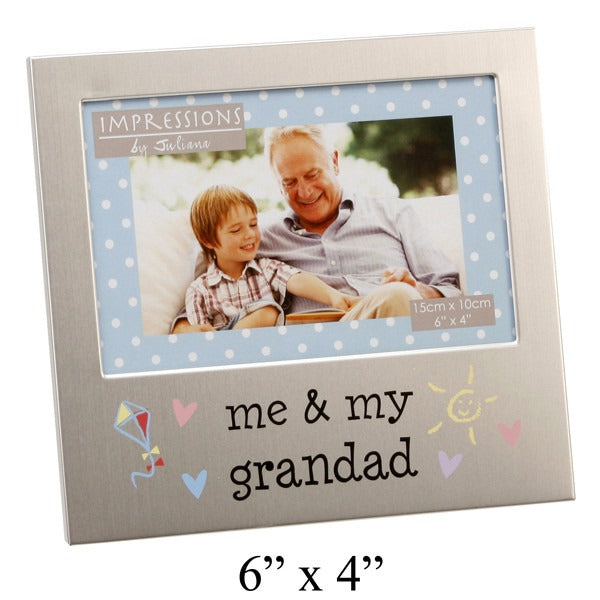 Juliana Aluminium Photo Frame 4'' x 6'' - Me &amp; My Grandad