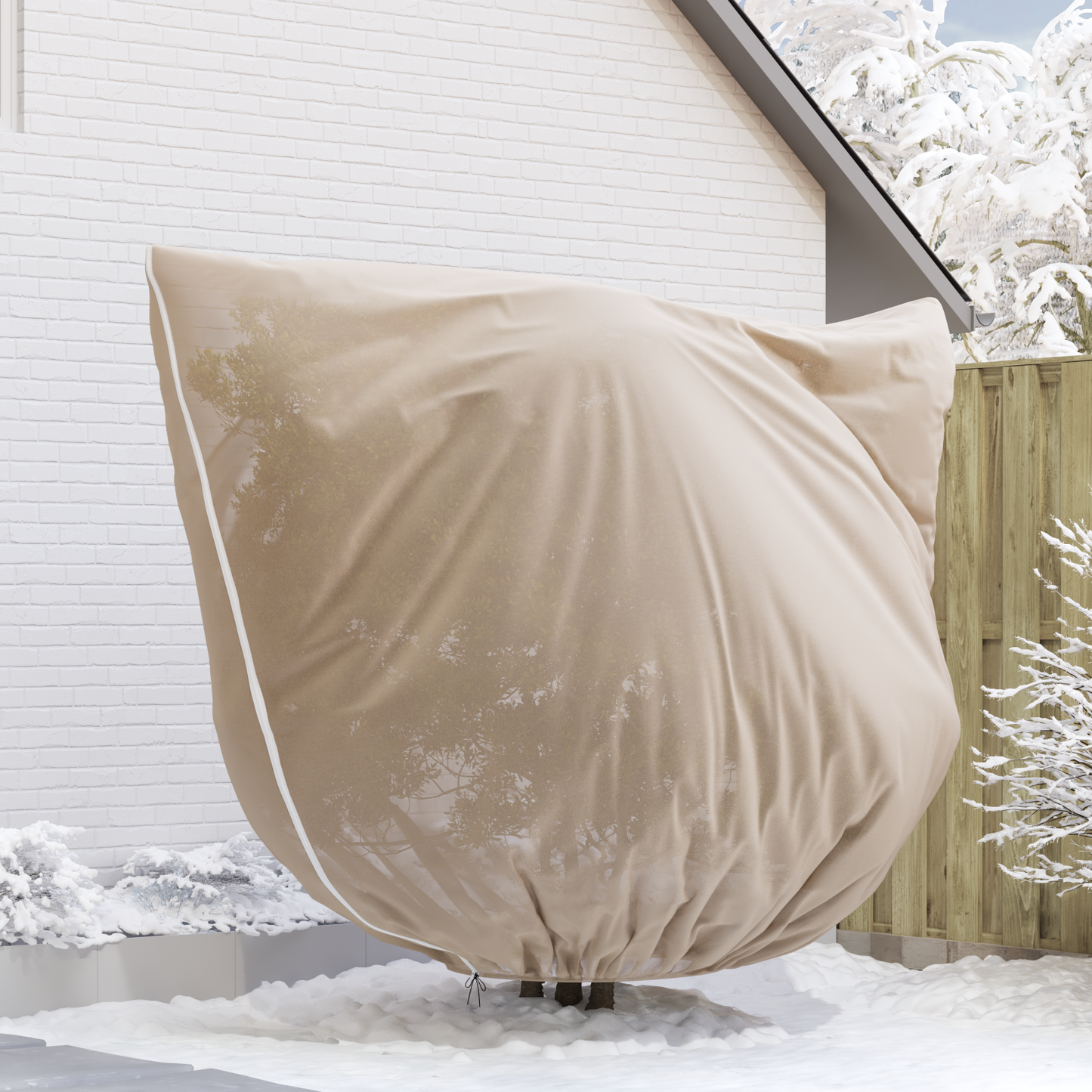 Frost Protection Plant Fleece Covers 3 pcs Beige 2.5 x 3.14 m